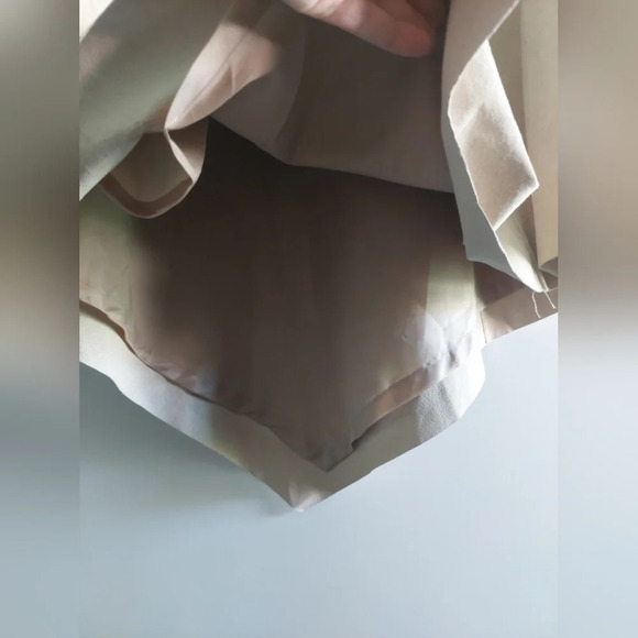 Genuine Leather satin Lined Cape Poncho Beige large Bohemian Neutral Minimalist - Picture 9 of 11